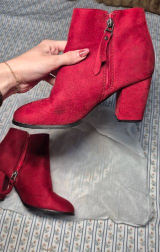 Botines rojos Inside efecto ante Talla 39