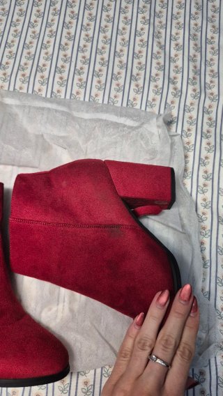 Botines rojos Inside efecto ante Talla 39