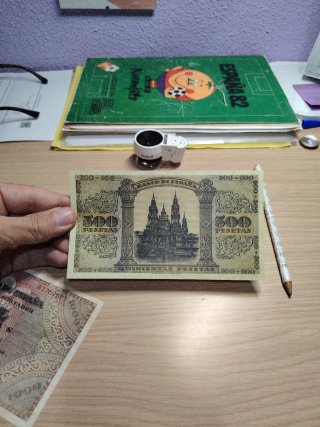 Facsímiles 1000 y 500 pesetas 1938