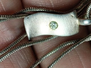 Collar y colgante plata ley vintage argent