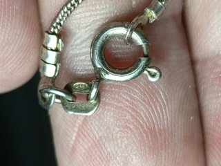 Collar y colgante plata ley vintage argent