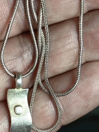 Collar y colgante plata ley vintage argent