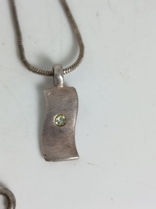 Collar y colgante plata ley vintage argent