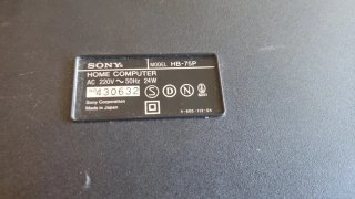 Sony Hit Bit HB-75P Ordenador Clásico