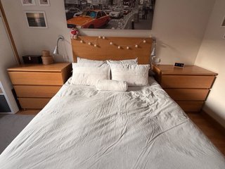 2 Lámparas de Pared Metálicas Plateadas mate.