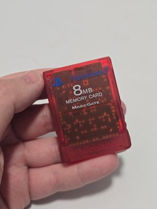 Memory card ps2 rojo Sony - memoria play2