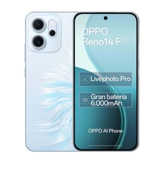 OPPO Reno14 F 5G Plata/Blanco