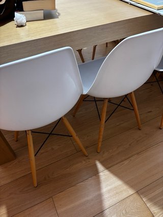Sillas de comedor blancas