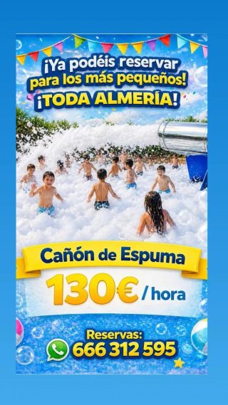 Revelación de género, fiesta de espuma, castillos