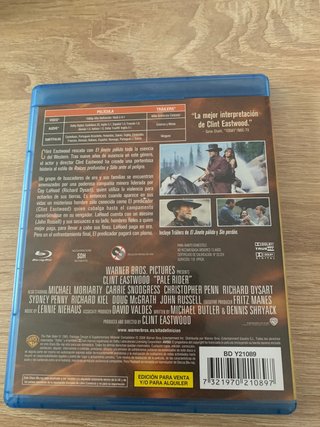El Jinete Pálido Blu-ray Clint Eastwood