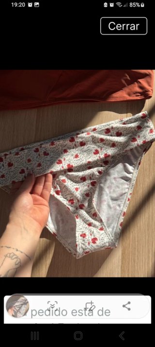 Bikini El Corte Inglés color teja