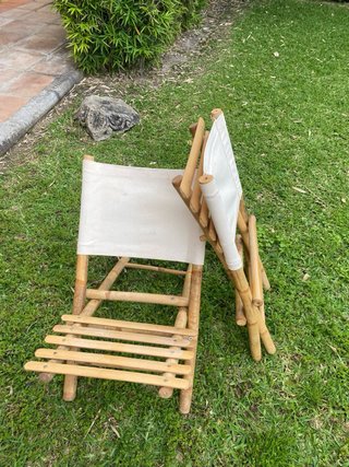 Sillas de bambú plegables (2 unidades)