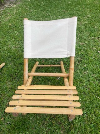 Sillas de bambú plegables (2 unidades)