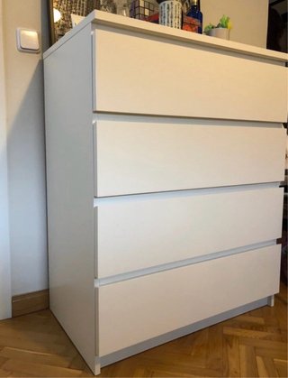 Cajonera Ikea Malm 80x100 Blanca