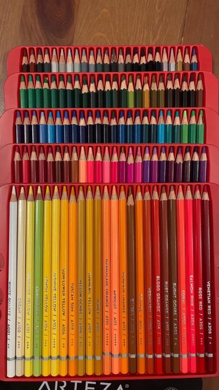 Lápices Acuarelables Arteza 120 Colores Expert