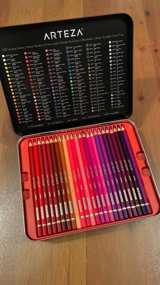 Lápices Acuarelables Arteza 120 Colores Expert