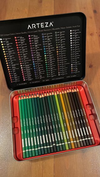 Lápices Acuarelables Arteza 120 Colores Expert