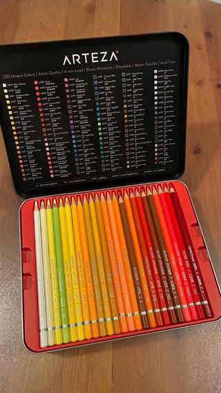 Lápices Acuarelables Arteza 120 Colores Expert