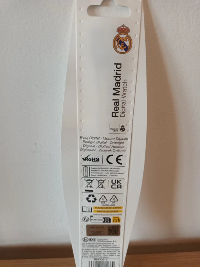 Reloj Digital Real Madrid Azul y Blanco