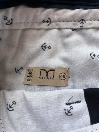 Pantalón corto hombre azul