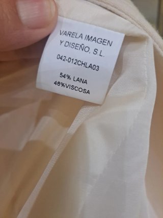 Chaqueta blazer Felipe Varela blanca Talla M