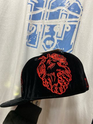 New Era 59FIFTY Cappello Rosso Nero Taglia 7 1/4