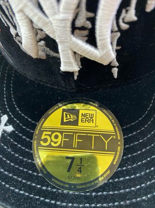New Era 59FIFTY Cappello Rosso Nero Taglia 7 1/4
