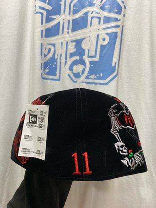 New Era 59FIFTY Cappello Rosso Nero Taglia 7 1/4