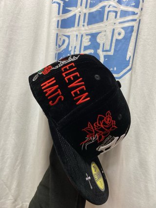 New Era 59FIFTY Cappello Rosso Nero Taglia 7 1/4