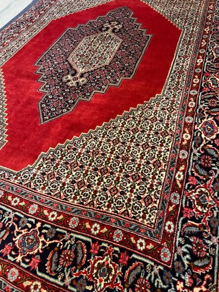 Alfombra Persa de Lana Roja