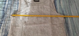 Top Elegante azzurro