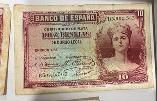 Billetes Banco de España 1935 Colección