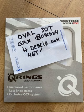 Rotor Q-Rings Plato GRX 30T CNC ovalado