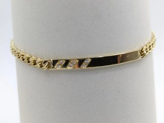 Pulsera oro 18k con diamantes