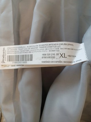 Americana Stradivarius Gris Talla XL