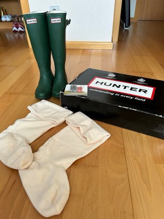Botas Hunter Verdes Mujer Talla 38