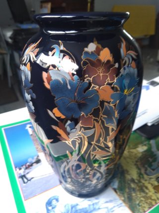 Conjunto 2 jarras e 2 potes cerâmica floral