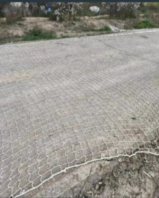Rete di sicurezza per cantieri 5x11m bianca