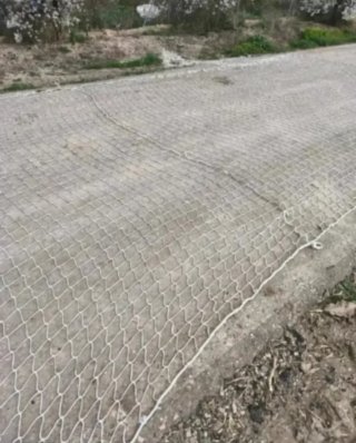 Rete di sicurezza per cantieri 5x11m bianca