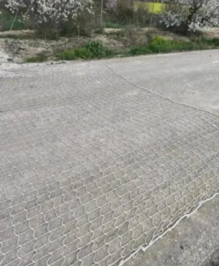 Rete di sicurezza per cantieri 5x11m bianca