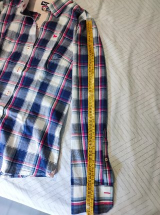 Camisa cuadros mujer algodón Talla S