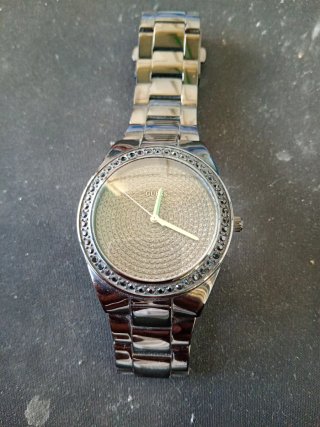 Orologio Guess donna nero/argento