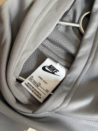 Sudadera Nike Gris y Negra con Logo