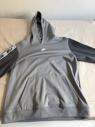 Sudadera Nike Gris y Negra con Logo