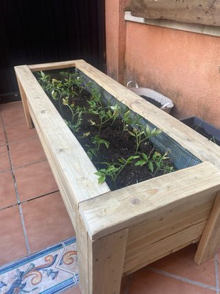 Jardineras de madera de palets. Cualquier medida