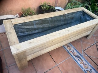 Jardineras de madera de palets. Cualquier medida