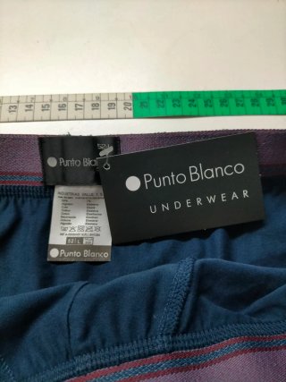 Slip Punto Blanco Talla L Abierto Algodón