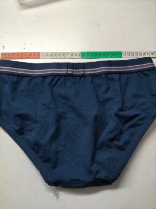 Slip Punto Blanco Talla L Abierto Algodón