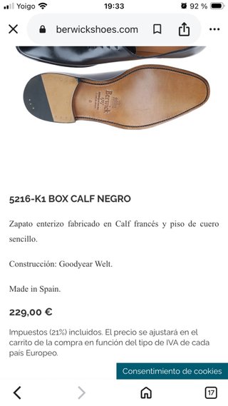 Zapatos de vestir Berwick Negro T43