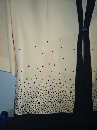 Tailleur 3 pezzi Musani Couture Beige/blu